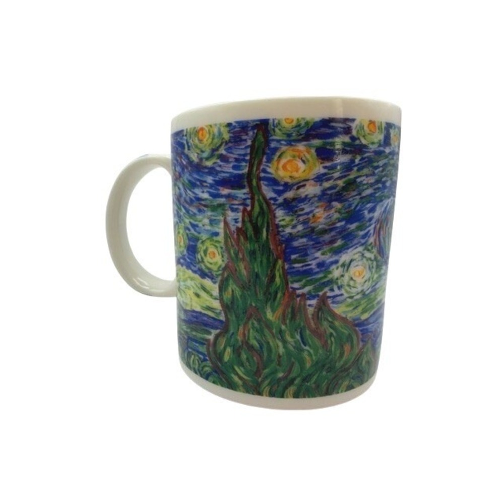 Starbucks Vintage 2001 Van Gogh The Starry Night Coffee Mug Ceramic 14oz New - Picture 2 of 6